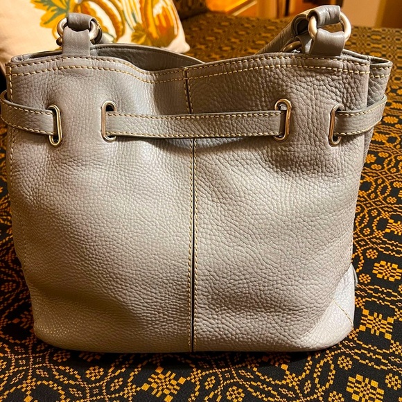Cole Haan Gray Leather Handbag - EUC - Picture 2 of 10